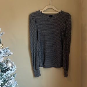 Splendid Striped Sparkle Long Sleeve Top